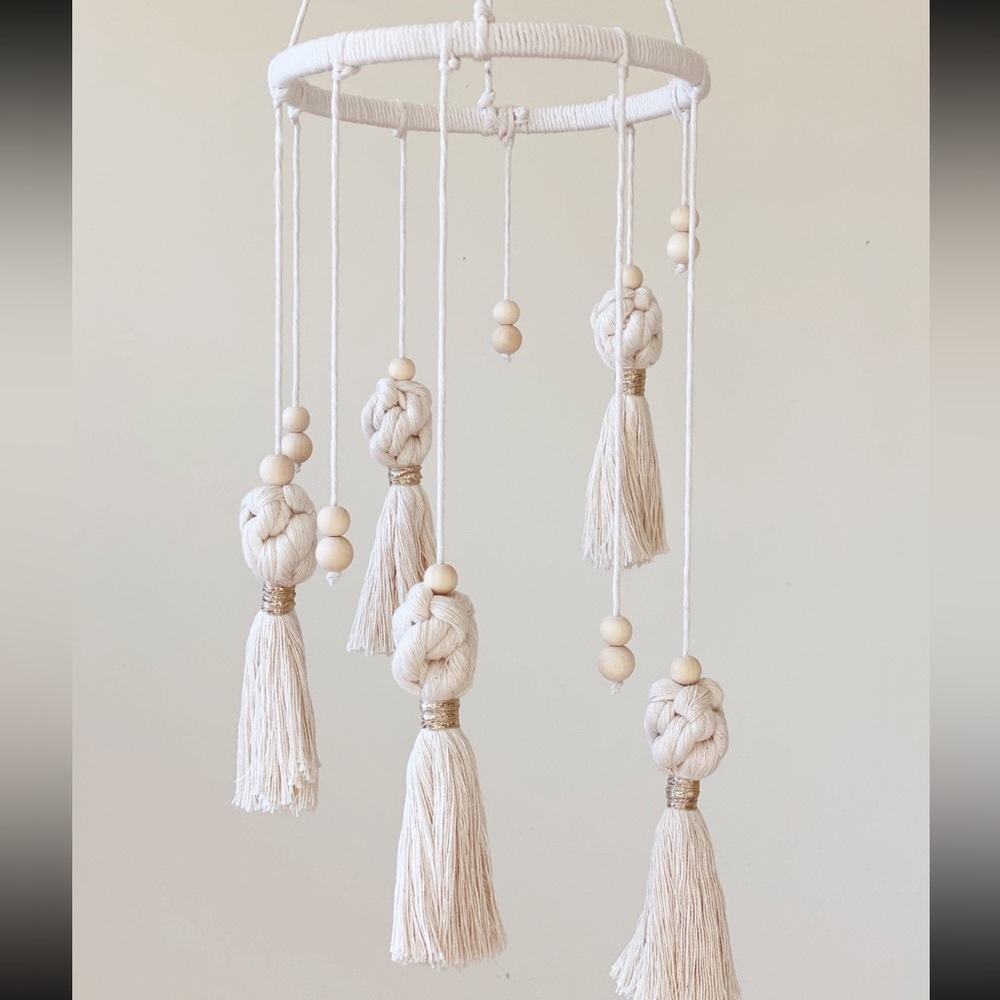 Macrame Handmade Mobile - Picture 3 of 4